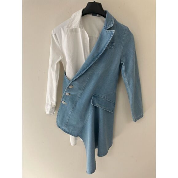 Anarra Dressy Denim Tunic Sz S - Picture 1 of 4